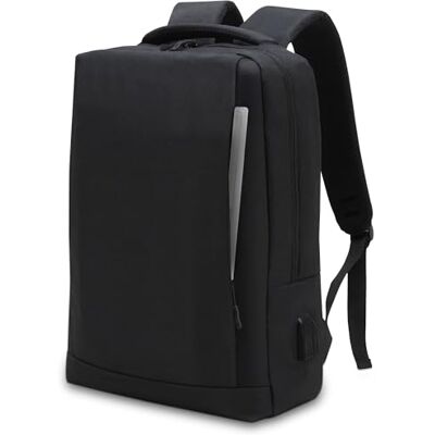 Waytex Laptoprugzak voor laptop, pc, 15 inch, waterdicht, met USB-oplaadpoort, Zwart, 15 pouces, Klassiek Waytex Laptoprugzak voor laptop, pc, 15 inch, waterdicht, met USB-oplaadpoort, Zwart, 15 pouces, Klassiek