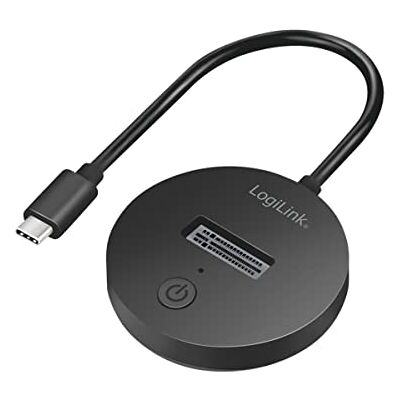 Logilink USB 3.2 (Gen 2) mobiele Quickport voor M.2 NVMe (PCIe) of SATA (NGFF) SSD's Logilink USB 3.2 (Gen 2) mobiele Quickport voor M.2 NVMe (PCIe) of SATA (NGFF) SSD's