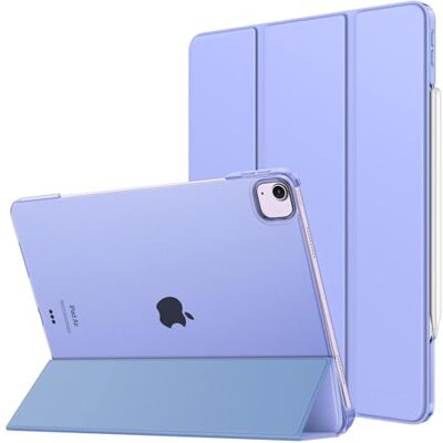 MoKo voor iPad Air 13 inch hoesje 2024/iPad Pro 12.9 hoesje (6e/5e generatie 2022/2021), slanke smart shell doorschijnende matte harde PC achterkant, ondersteuning Touch ID & Pencil Pro/2e/USB-C, MoKo voor iPad Air 13 inch hoesje 2024/iPad Pro 12.9 hoesje (6e/5e generatie 2022/2021), slanke smart shell doorschijnende matte harde PC achterkant, ondersteuning Touch ID & Pencil Pro/2e/USB-C,