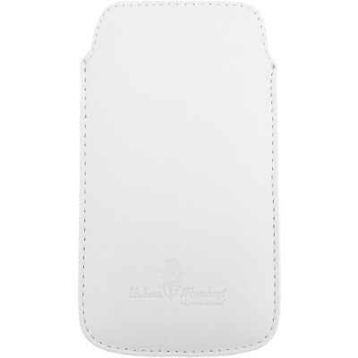 URBAN MONKEY Hoes voor mobiele telefoon met pulltab en microvezelvoering voor smartphone tot 4-4,3 inch wit URBAN MONKEY Hoes voor mobiele telefoon met pulltab en microvezelvoering voor smartphone tot 4-4,3 inch wit