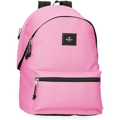 Pepe Jeans Aris Colorful rugzak voor laptop, 39,6 cm (15,6 inch), dubbel vak, roze, 31 x 44 x 17,5 cm, van Joumma Bags Pepe Jeans Aris Colorful rugzak voor laptop, 39,6 cm (15,6 inch), dubbel vak, roze, 31 x 44 x 17,5 cm, van Joumma Bags
