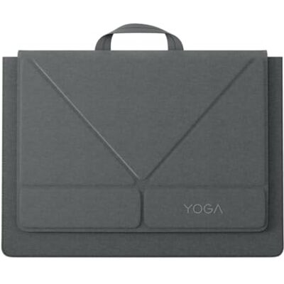Lenovo Yoga-draagtas hoes voor laptops met 16-inch display, organizer met meerdere compartimenten met converteerbare standaard, lichtgewicht beschermende polyester en microvezelhoes, Luna Grey Lenovo Yoga-draagtas hoes voor laptops met 16-inch display, organizer met meerdere compartimenten met converteerbare standaard, lichtgewicht beschermende polyester en microvezelhoes, Luna Grey