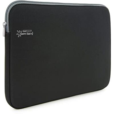 Rapesco 1691 Laptophoes met Antibacteriële Bescherming, Formaat 11,6", Zwart Rapesco 1691 Laptophoes met Antibacteriële Bescherming, Formaat 11,6", Zwart
