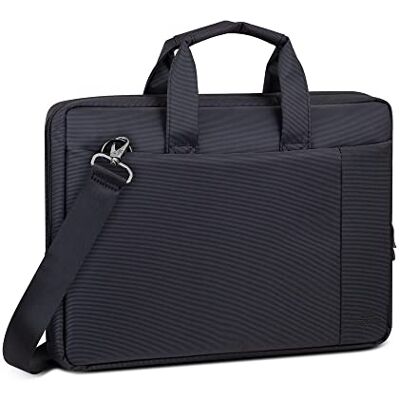 Rivacase Laptoptas tot 15,6 inch – compacte tas met extra gevoerd laptopvak en veel opbergruimte – zwart Rivacase Laptoptas tot 15,6 inch – compacte tas met extra gevoerd laptopvak en veel opbergruimte – zwart