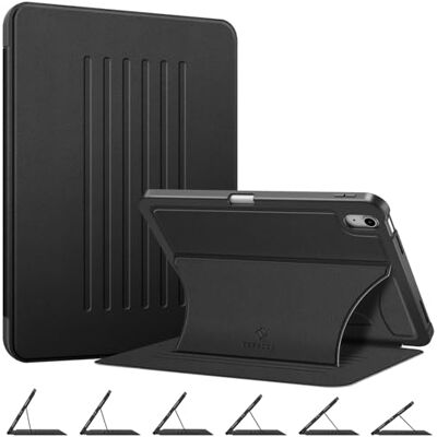 FINTIE Hoesje compatibel met iPad (A16) 11e generatie 11 inch (2025), iPad 10e gen 10,9 inch (2022)-Meerdere hoeken schokbestendige robuuste hoes met potloodhouder, autom slapen/waken, zwart FINTIE Hoesje compatibel met iPad (A16) 11e generatie 11 inch (2025), iPad 10e gen 10,9 inch (2022)-Meerdere hoeken schokbestendige robuuste hoes met potloodhouder, autom slapen/waken, zwart