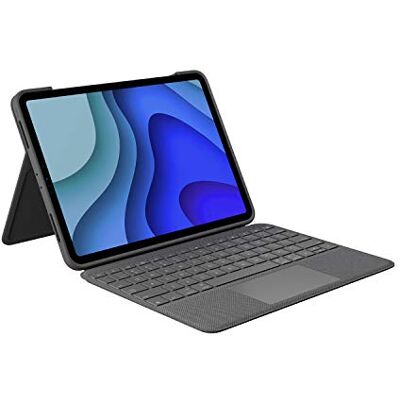 Logitech Folio Touch iPad-toetsenbordcase met trackpad en Smart Connector voor iPad Pro 11 inch (Modellen: A1980/A2013/A1934/A1979/A228/A2233), Italiaans QWERTY indeling Grafiet Logitech Folio Touch iPad-toetsenbordcase met trackpad en Smart Connector voor iPad Pro 11 inch (Modellen: A1980/A2013/A1934/A1979/A228/A2233), Italiaans QWERTY indeling Grafiet
