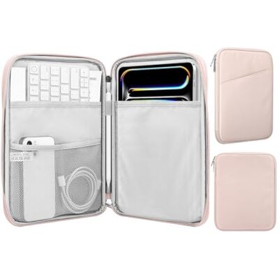 MoKo 9-11 inch tablettas, hoes compatibel met iPad Pro 11 M4 2024/11 inch iPad Air M2 2024/iPad 10th 10,9 2024/iPad Air 5/4 10,9, Galaxy Tab S9/S8/A8/A7 2022, roze MoKo 9-11 inch tablettas, hoes compatibel met iPad Pro 11 M4 2024/11 inch iPad Air M2 2024/iPad 10th 10,9 2024/iPad Air 5/4 10,9, Galaxy Tab S9/S8/A8/A7 2022, roze