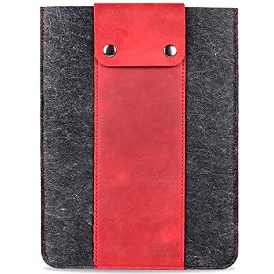 MegaGear Lederen Tablet Sleeve Case voor iPad Pro 11 inch, Alle Generaties iPad Air & iPad (Rood, 11 Inch) MegaGear Lederen Tablet Sleeve Case voor iPad Pro 11 inch, Alle Generaties iPad Air & iPad (Rood, 11 Inch)