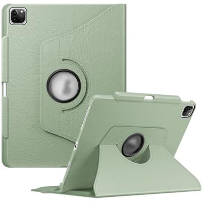 FINTIE Roterende hoes compatibel met iPad Pro 12,9 inch (2022/2021/2020/2018, 6e/5e/4e/3e generatie) 360 graden draaibare beschermhoes met potloodhouder, automatisch slapen/waken, saliegroen FINTIE Roterende hoes compatibel met iPad Pro 12,9 inch (2022/2021/2020/2018, 6e/5e/4e/3e generatie) 360 graden draaibare beschermhoes met potloodhouder, automatisch slapen/waken, saliegroen