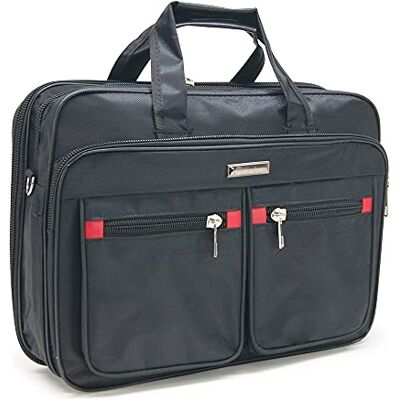 Waytex 71010 aktetas en computertas, 15,6 inch, waterdicht, meerdere vakken, zwart Waytex 71010 aktetas en computertas, 15,6 inch, waterdicht, meerdere vakken, zwart