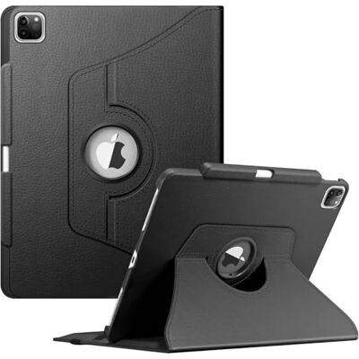 FINTIE Hoes voor iPad Pro 12.9 2020 / 2018 (4e Generatie / 3e Generatie) 360 Graden Verstelbare Beschermhoes Cover met Pennenhouder, Auto Sleep/Wake, Zwart FINTIE Hoes voor iPad Pro 12.9 2020 / 2018 (4e Generatie / 3e Generatie) 360 Graden Verstelbare Beschermhoes Cover met Pennenhouder, Auto Sleep/Wake, Zwart