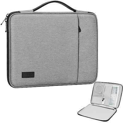 MoKo Tablethoes, compatibel met iPad Pro 11 M2 2022-2018, iPad 10,9 2022, iPad Air 5/4 2022, Galaxy Tab A8 10,5/Tab S8 11 inch 2022, polyester sleeve case voor 9-11 inch tablet, zwart/grijs MoKo Tablethoes, compatibel met iPad Pro 11 M2 2022-2018, iPad 10,9 2022, iPad Air 5/4 2022, Galaxy Tab A8 10,5/Tab S8 11 inch 2022, polyester sleeve case voor 9-11 inch tablet, zwart/grijs
