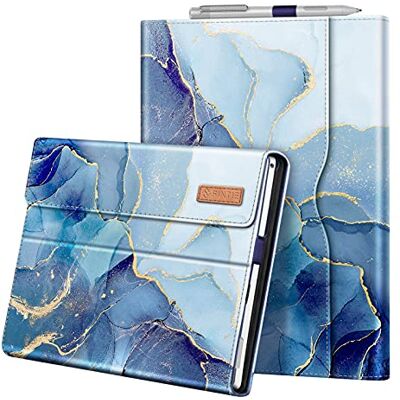 FINTIE Hoes compatibel met Microsoft Surface Pro 7 Plus/Pro 7 / Pro 6 / Pro 5 / Pro 4 / Pro 3, 12,3 inch Portfolio Business Cover met tas, compatibel met toetsenbordtype cover (oceaanmarmer) FINTIE Hoes compatibel met Microsoft Surface Pro 7 Plus/Pro 7 / Pro 6 / Pro 5 / Pro 4 / Pro 3, 12,3 inch Portfolio Business Cover met tas, compatibel met toetsenbordtype cover (oceaanmarmer)