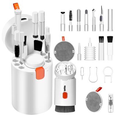 Carehabi Reinigingsset 20-in-1 reinigingsset voor mobiele telefoon, borstel, hoofdtelefoon en laptop-accessoires, PC-reiniging Carehabi Reinigingsset 20-in-1 reinigingsset voor mobiele telefoon, borstel, hoofdtelefoon en laptop-accessoires, PC-reiniging