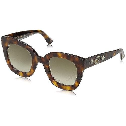 Gucci Dames GG0208S 003 zonnebril, bruin (3/bruin), 49, bruin (3/bruin), 49