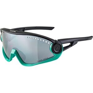 ALPINA Unisex Volwassenen, 5W1NG Sportbril, turquoise-black matt/black, One Size ALPINA Unisex Volwassenen, 5W1NG Sportbril, turquoise-black matt/black, One Size
