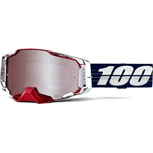 100% Crossbrille Armega Hiper Anti Fog LTD Bruni Verspiegelt, Rot Blau, HU-GOG-0043