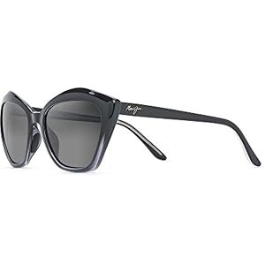 Maui Jim Lotus gepolariseerde zonnebril voor dames, Glans Black Fade, 56-19-140 Maui Jim Lotus gepolariseerde zonnebril voor dames, Glans Black Fade, 56-19-140