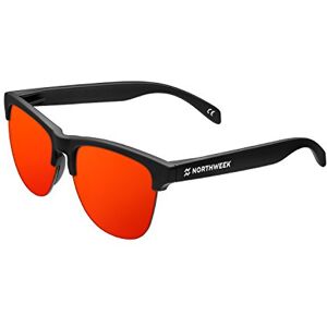 NORTHWEEK Unisex Gravity Zonnebril, mat zwart/rood, One Size NORTHWEEK Unisex Gravity Zonnebril, mat zwart/rood, One Size