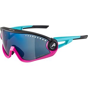 ALPINA Unisex Volwassenen, 5W1NG Sportbril, blue-magenta-black matt/blue, One Size ALPINA Unisex Volwassenen, 5W1NG Sportbril, blue-magenta-black matt/blue, One Size