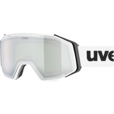 Uvex gravity FM Skibril voor volwassene filtercategorie 2 condensvrij white m. dl/silver-green one size Uvex gravity FM Skibril voor volwassene filtercategorie 2 condensvrij white m. dl/silver-green one size