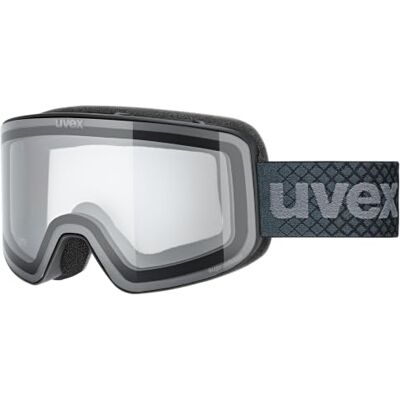 Uvex pyrit Skibril voor volwassene filtercategorie 0 contrastverhogend black matt dl/clear-clear S0 one size Uvex pyrit Skibril voor volwassene filtercategorie 0 contrastverhogend black matt dl/clear-clear S0 one size