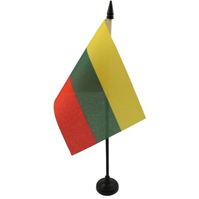 AZ FLAG - Lithuania Table Flag 4x6 - Zwart - Flag AZ FLAG - Lithuania Table Flag 4x6 - Zwart - Flag
