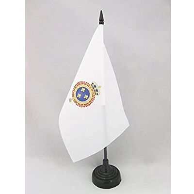 AZ FLAG Tafelvlag Bourbonrestauratie van Frankrijk 21x14 cm Plastic Voet Binnengebruik Frans bureauvlag Royaume de France Restauration bourbonienne gestikte afwerking met verstevigde randen AZ FLAG Tafelvlag Bourbonrestauratie van Frankrijk 21x14 cm Plastic Voet Binnengebruik Frans bureauvlag Royaume de France Restauration bourbonienne gestikte afwerking met verstevigde randen