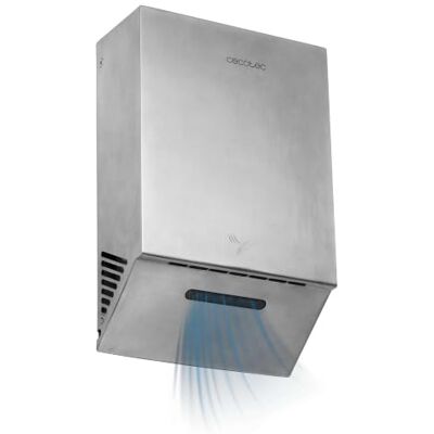 Cecotec AeroDry Turbo elektrische handdroger van roestvrij staal 1100 W, handdroger met 130 m/s luchtsnelheid, borstelloze motor, dubbel HEPA-filter, sneldrogend en efficiënt Cecotec AeroDry Turbo elektrische handdroger van roestvrij staal 1100 W, handdroger met 130 m/s luchtsnelheid, borstelloze motor, dubbel HEPA-filter, sneldrogend en efficiënt