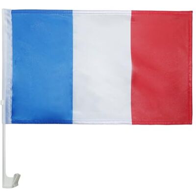 Az Flag Frankrijk Auto Vlag 45x30cm PVC-stang Bevestigingssysteem - Carflag Az Flag Frankrijk Auto Vlag 45x30cm PVC-stang Bevestigingssysteem - Carflag