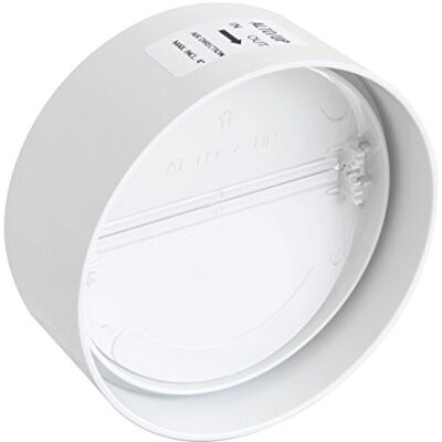 La Ventilazione CVL125B koppeling van ABS met terugslagklep, wit, doorsnede 125 mm La Ventilazione CVL125B koppeling van ABS met terugslagklep, wit, doorsnede 125 mm