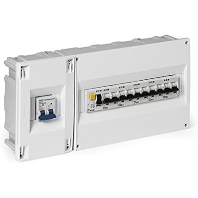 Famatel Inbouwkast Vita IP40 ICP 32+14 elementen met elektrische beveiliging 195 x 394 x 62 mm grijs, wit Famatel Inbouwkast Vita IP40 ICP 32+14 elementen met elektrische beveiliging 195 x 394 x 62 mm grijs, wit