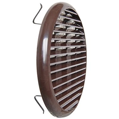 La Ventilazione De ventilatie TUR200M ventilatierooster van kunststof met mol, bruin, diameter 235 mm. La Ventilazione De ventilatie TUR200M ventilatierooster van kunststof met mol, bruin, diameter 235 mm.