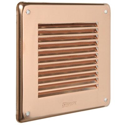 La Ventilazione GRA10R Vierkant overlappend rooster, koper La Ventilazione GRA10R Vierkant overlappend rooster, koper