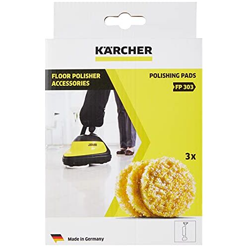 Kärcher polijstpads steen/linoleum/pvc voor FP 303 boenmachine (3 st, matte oppervlakken)