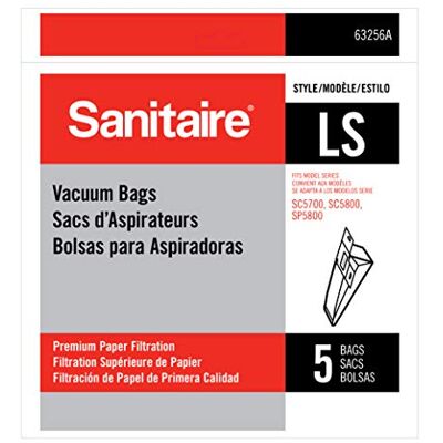 Sanitaire EUK63256A10 Upright 5700/5800 Stofzak (Pack van 5) Sanitaire EUK63256A10 Upright 5700/5800 Stofzak (Pack van 5)