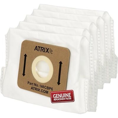 Atrix Vacbp6 – 5p HEPA-filterrugzak, 5 stuks Atrix Vacbp6 – 5p HEPA-filterrugzak, 5 stuks