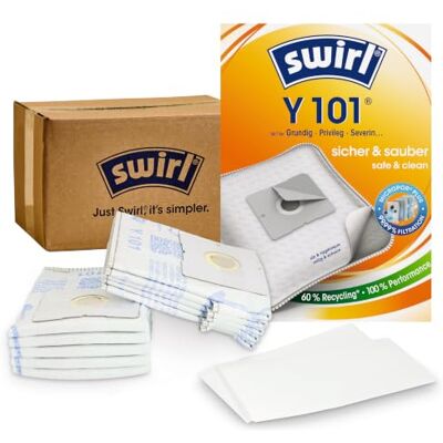 Swirl Y101 EcoPor Stofzuigerzakken, 10 zakken Swirl Y101 EcoPor Stofzuigerzakken, 10 zakken