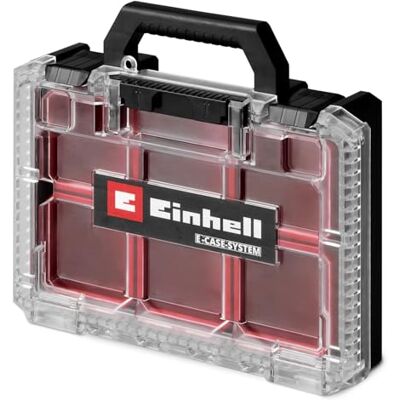 Einhell Originele E-Case halfsize sorteerbox (geschikt voor standaard E-Cases met halfsize E-Cases en E-Case adapterplaat, tot 12,5 kg, incl. 4x sorteerboxen) Einhell Originele E-Case halfsize sorteerbox (geschikt voor standaard E-Cases met halfsize E-Cases en E-Case adapterplaat, tot 12,5 kg, incl. 4x sorteerboxen)