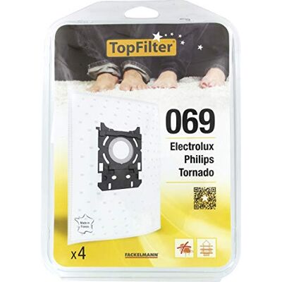 Top Filter TopFilter 80 4 x Niet-geweven Stofzuiger Stofzakken voor Diverse Rowenta Stofzuigermodellen (30 x 26 x 0,1 cm) Top Filter TopFilter 80 4 x Niet-geweven Stofzuiger Stofzakken voor Diverse Rowenta Stofzuigermodellen (30 x 26 x 0,1 cm)