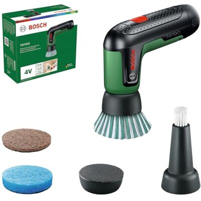 Bosch TAYDO (UniversalBrush 4V) elektrische accuborstels (borstel, precisieborstel, padhouder, heavy-duty schuurpad, niet-schurende microvezelpad, kartonnen doos) Bosch TAYDO (UniversalBrush 4V) elektrische accuborstels (borstel, precisieborstel, padhouder, heavy-duty schuurpad, niet-schurende microvezelpad, kartonnen doos)