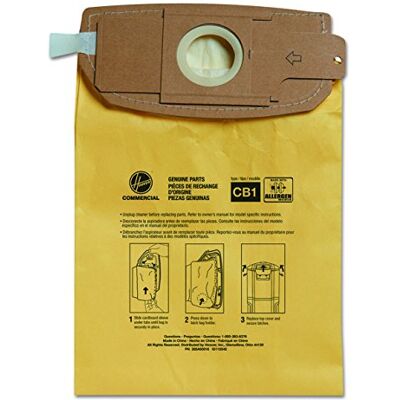 Hoover Commercial AH10273 HushTone Rugzak, allergeenfiltratie, verpakking van 10 stuks Hoover Commercial AH10273 HushTone Rugzak, allergeenfiltratie, verpakking van 10 stuks