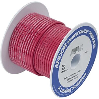 ANCOR MARINE GRADE Ancor 113510 Vertind Koper Batterij Kabel, 4 AWG (19mm2), Rood 30,5 m ANCOR MARINE GRADE Ancor 113510 Vertind Koper Batterij Kabel, 4 AWG (19mm2), Rood 30,5 m