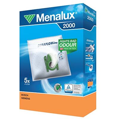 Menalux 9001961466 2000 stofzak Compatibel met Siemens Alpha2, Optima50, Dino, Family Pets Menalux 9001961466 2000 stofzak Compatibel met Siemens Alpha2, Optima50, Dino, Family Pets