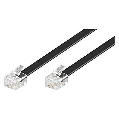 goobay 50324 modulaire aansluitkabel 15 meter, zwart RJ12-stekker (6P6C) naar RJ12-stekker (6P6C) goobay 50324 modulaire aansluitkabel 15 meter, zwart RJ12-stekker (6P6C) naar RJ12-stekker (6P6C)