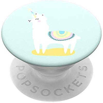 PopSockets Popgrip Uittrekbare Greep En Standaard Voor Smartphones En Tablets Met Een Verwisselbare Poptop Llamacorn PopSockets Popgrip Uittrekbare Greep En Standaard Voor Smartphones En Tablets Met Een Verwisselbare Poptop Llamacorn