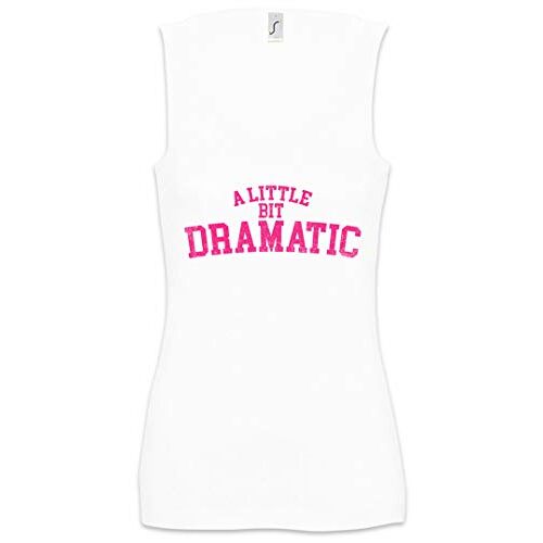 Urban Backwoods A Little Bit Dramatic Dames Tank Top Gym Shirt Wit Maat S