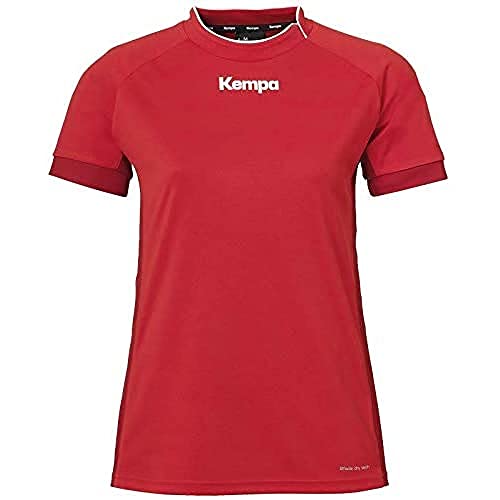 Kempa Prime Shirt Vrouwen Handbal T-shirt, Rood/Chili, M