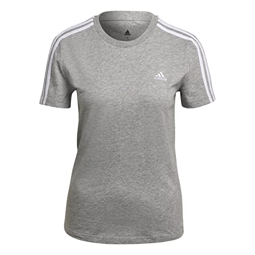 adidas Essentials Slim 3-Stripes T-shirt voor dames (1 stuk)