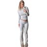 HEXEH Cotton Lounge Set,2023 New Cotton Lounge Set, Cotton Jersey Lounge Set, Women’s Lounge Sweatsuits Set (M,Gray Long Sleeves)